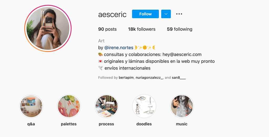 Historias destacadas en instagram