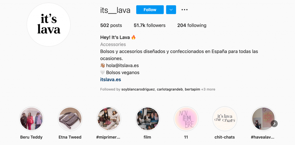 Historias destacadas en instagram
