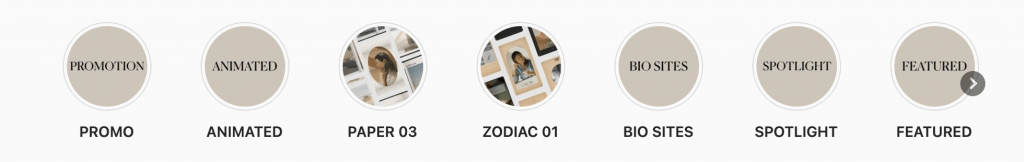 Historias destacadas en instagram