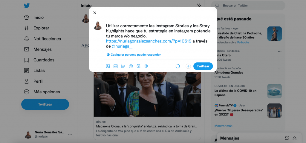 Plugin tweet twitter