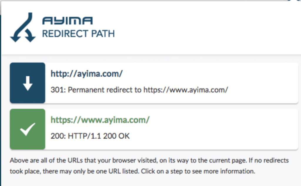 Redirect path